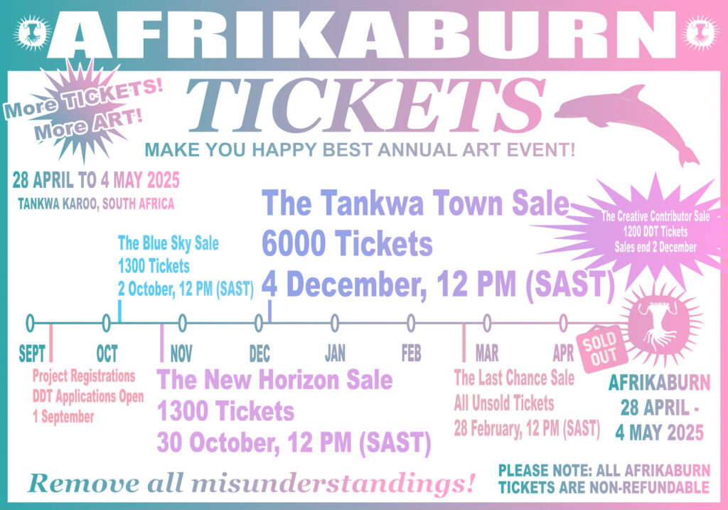 AfrikaBurn Ticket Timeline 2025